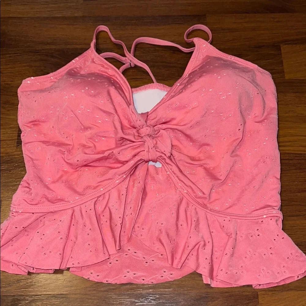 Pink Ruffle Bikini Top - Picture 3 of 5